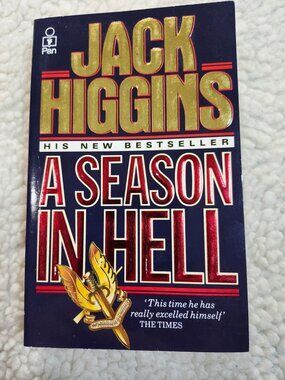 Jack Higgins A Season In Hell Paperback 1989 Pan Books Thriller Fiction Used